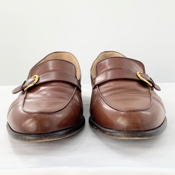Bruno Magli Mens Shoes Wilkes Loafer Brown Italian Leather Buckle Sz 12 W main image 10